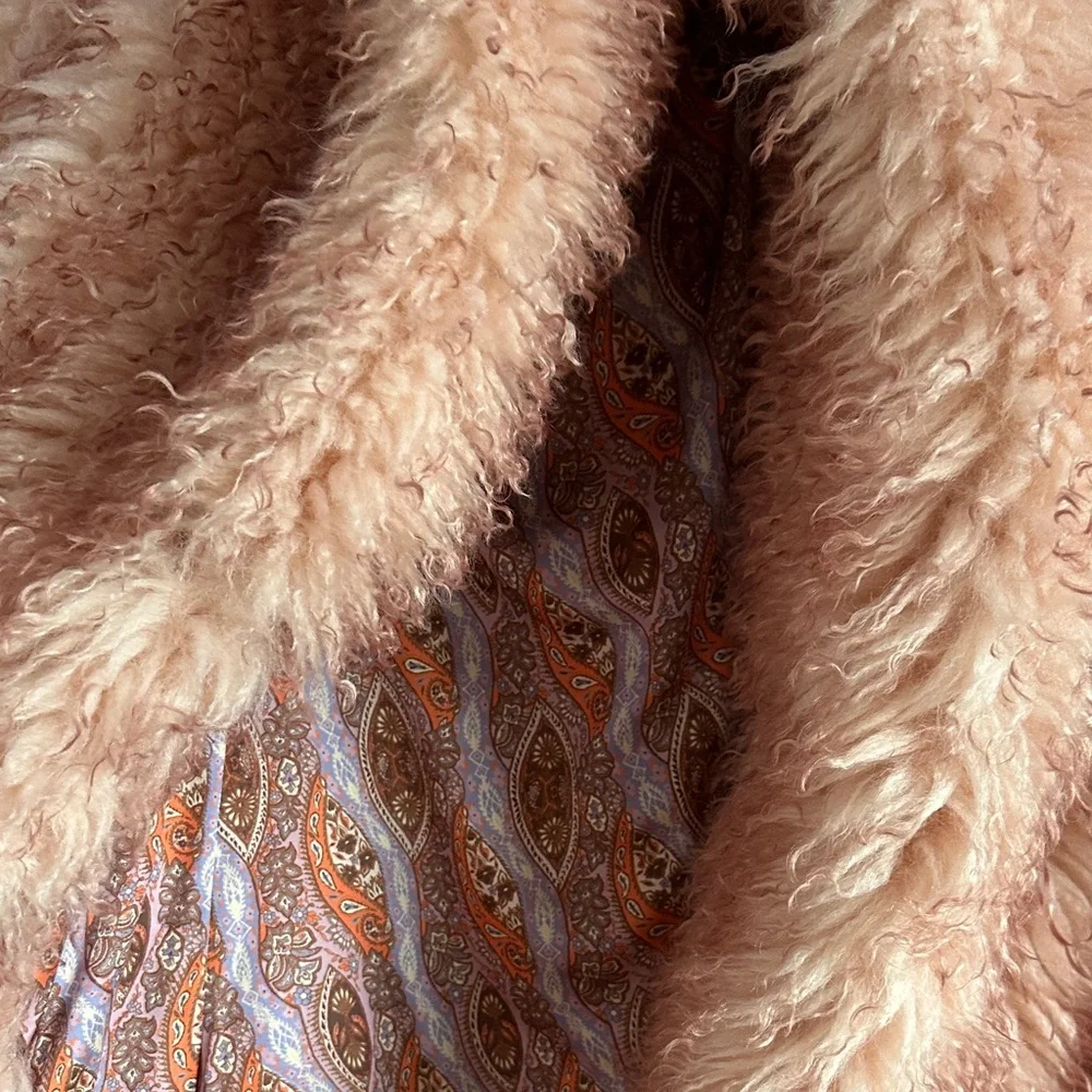 Free People Pink Teddy Jacket - Picture 5 of 7